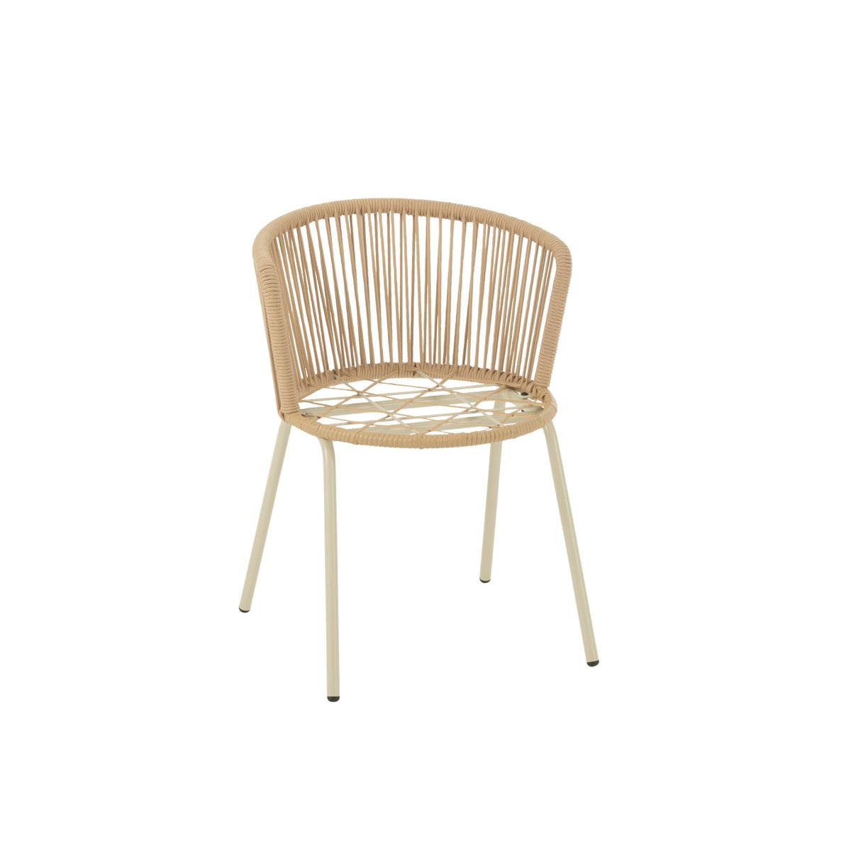 Stoel Toa Metaal/Koord Beige J-Line