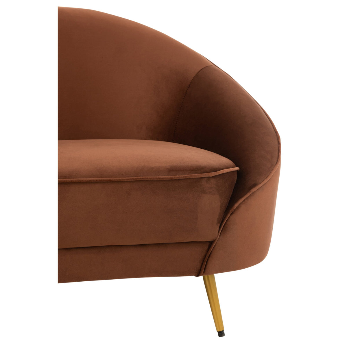 Stoffen Bank Elisabeth Bruin 180cm J-Line