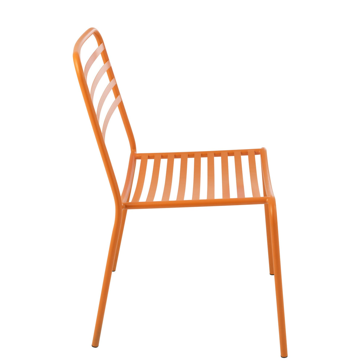 Tuinstoel Gestreept Metaal Oranje J-Line