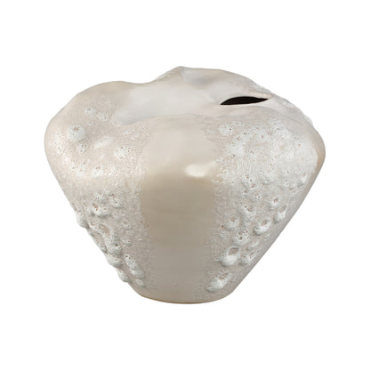 Vaas Dangelo L- 35.5 x 34.5 x 26.5 cm - Keramiek - Creme PTMD - Vaas - PTMD - livinglovely.nl