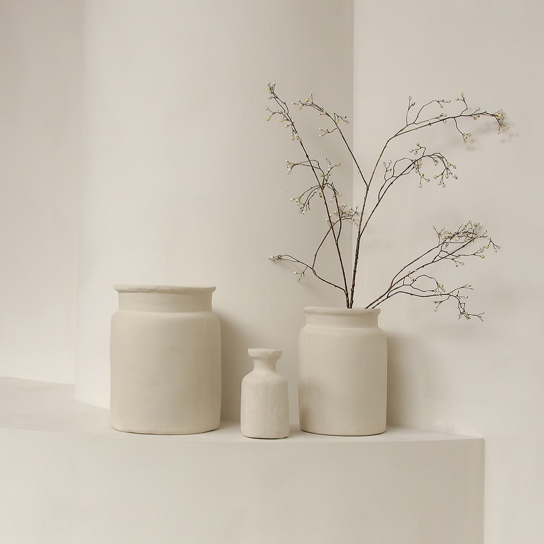 Vazen Mandore Set van 2 Raw Materials - Vaas - Raw Materials - livinglovely.nl