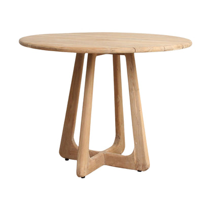 Verano Teakhouten Eettafel Outdoor Ø100cm Raw Materials - Eetkamertafel - Raw Materials - livinglovely.nl