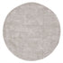 Rond vloerkleed La Belle van MUST Living in lichtgrijze viscose met een doorsnede van 150 cm