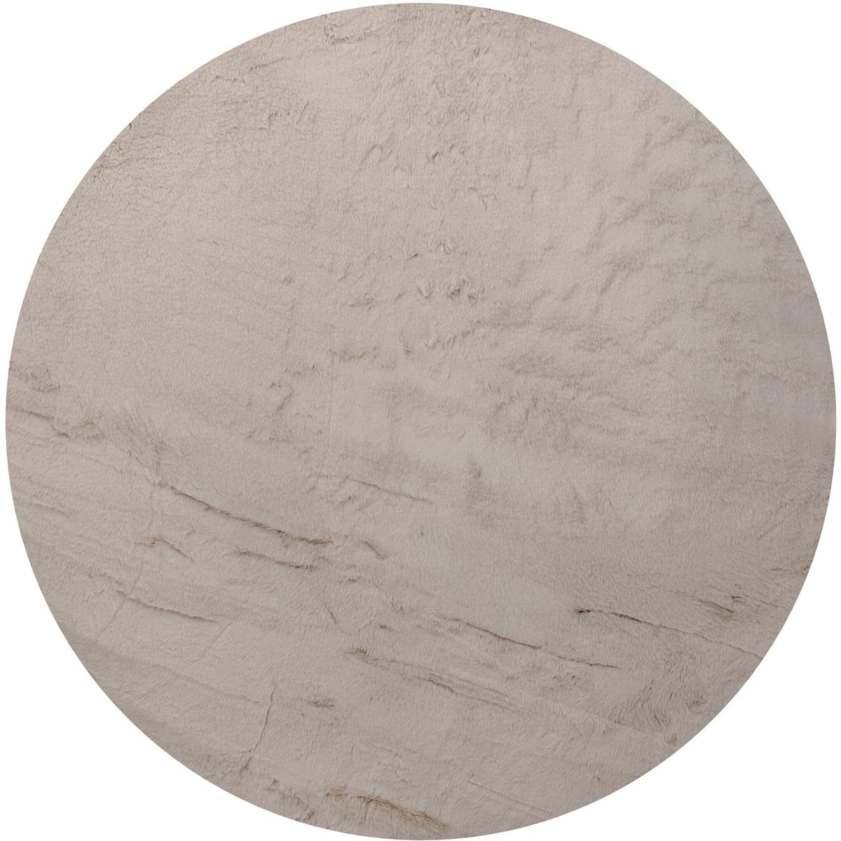 Vloerkleed Lodge Taupe Rond 200cm van MUST Living in taupe, 100% polyester, volledig in beeld op een neutrale achtergrond