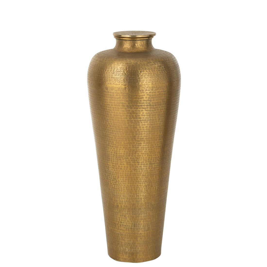 Vloervaas Cilinder Aluminium Goud  J-Line