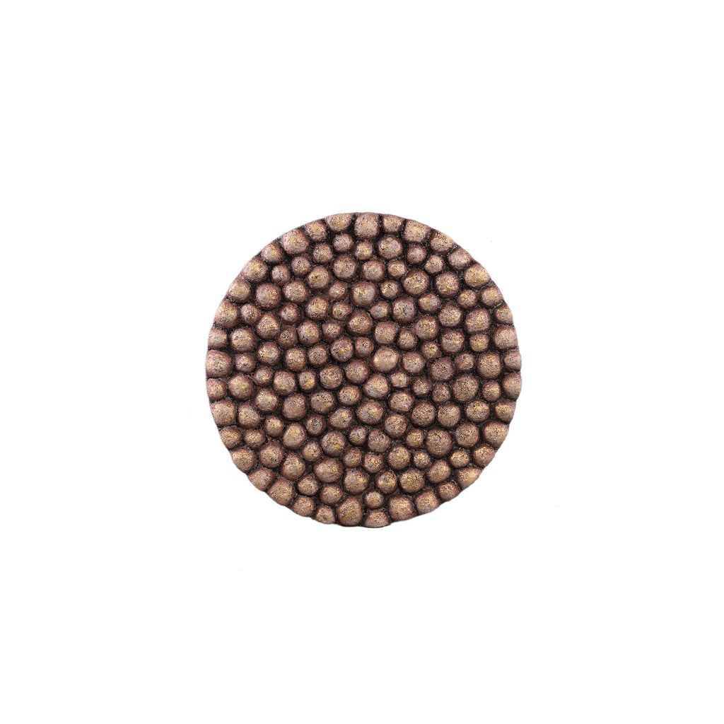 Wandpaneel Gen S - Ø50cm - Cement - Brons PTMD - Wandpaneel - PTMD - livinglovely.nl