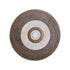 Wandpaneel Jacci Goud Rond Small van PTMD, rond paneel met ringen en een steen in het midden op witte achtergrond