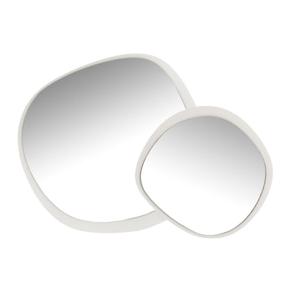 Wandspiegel Metaal/Glas Wit Large J-Line