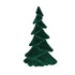 Yule Kerstboom Ovaal Donkergroen Large van PTMD, plat boombeeld met golvende takken in donkergroen fluweel