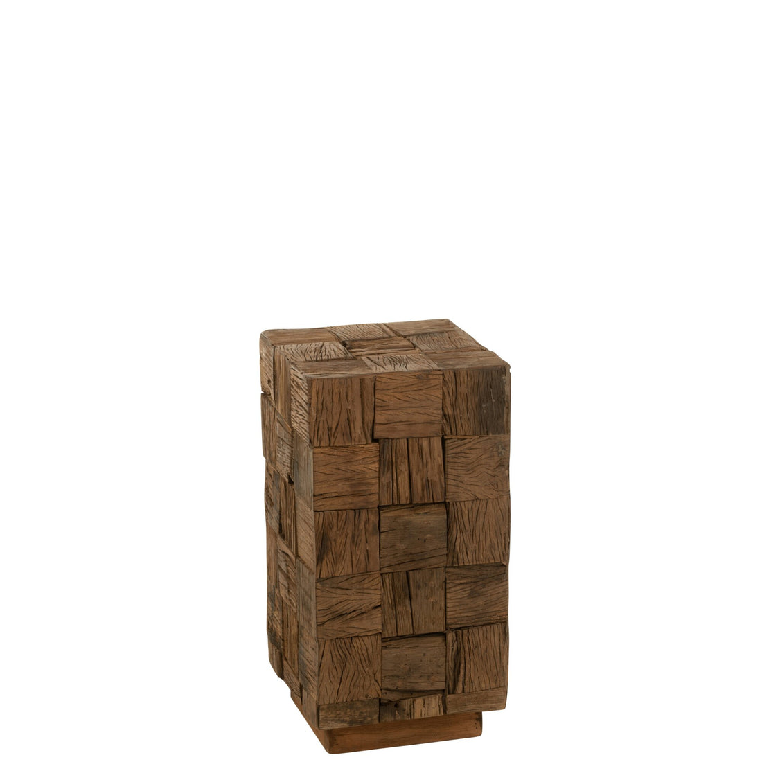 Zuil Gerecycled Hout Naturel Small J-Line