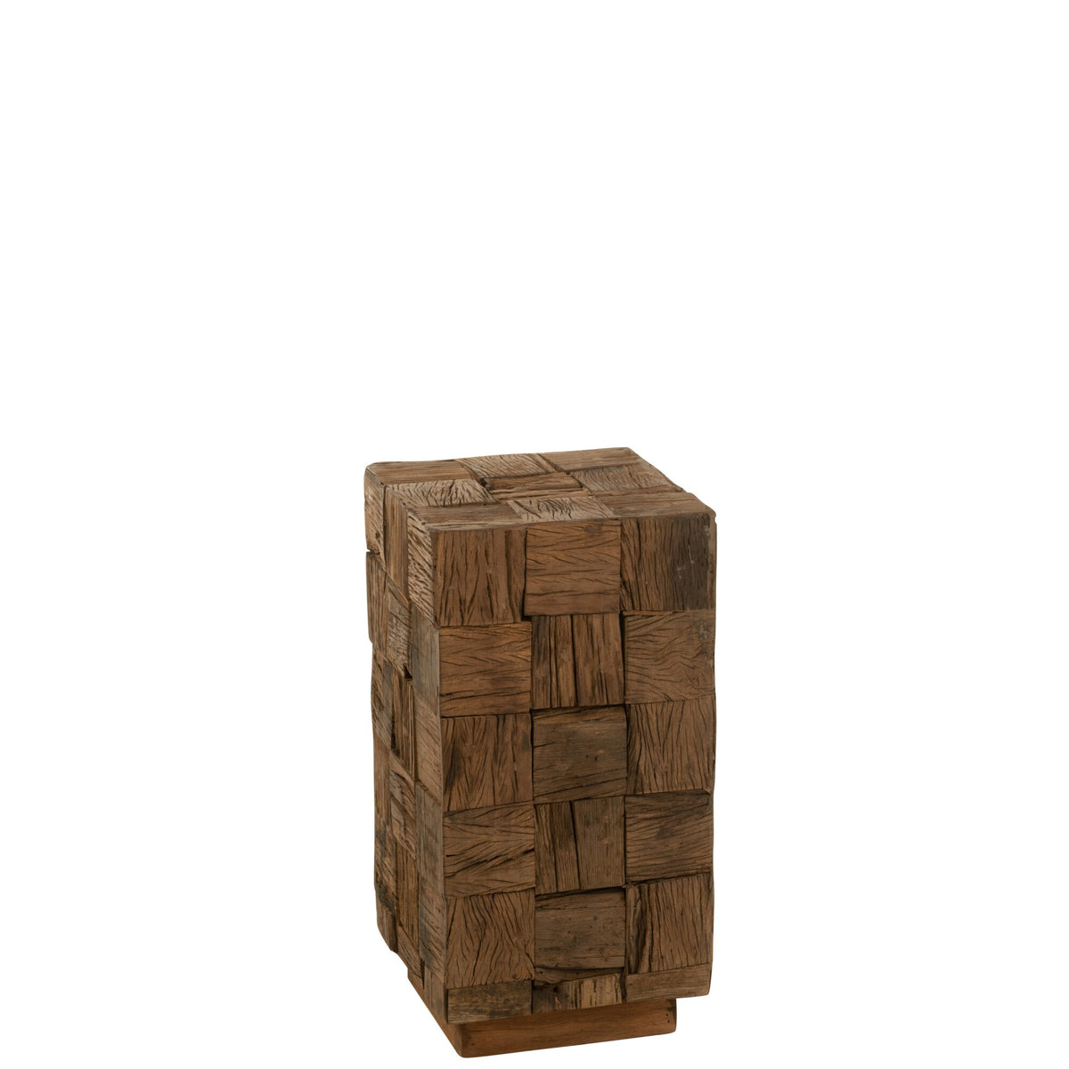 Zuil Gerecycled Hout Naturel Small J-Line